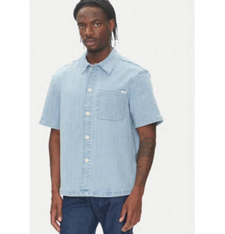 Мъжка риза -  5000 - памук/еластан - синя Mustang