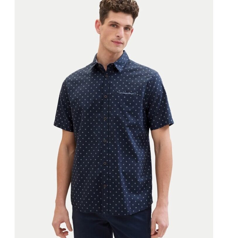 Мъжка риза -  546373 - Тъмносин - Памук Tom Tailor
