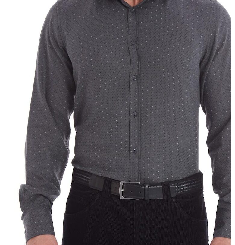 Мъжка риза -  6974 - сива W Wegener