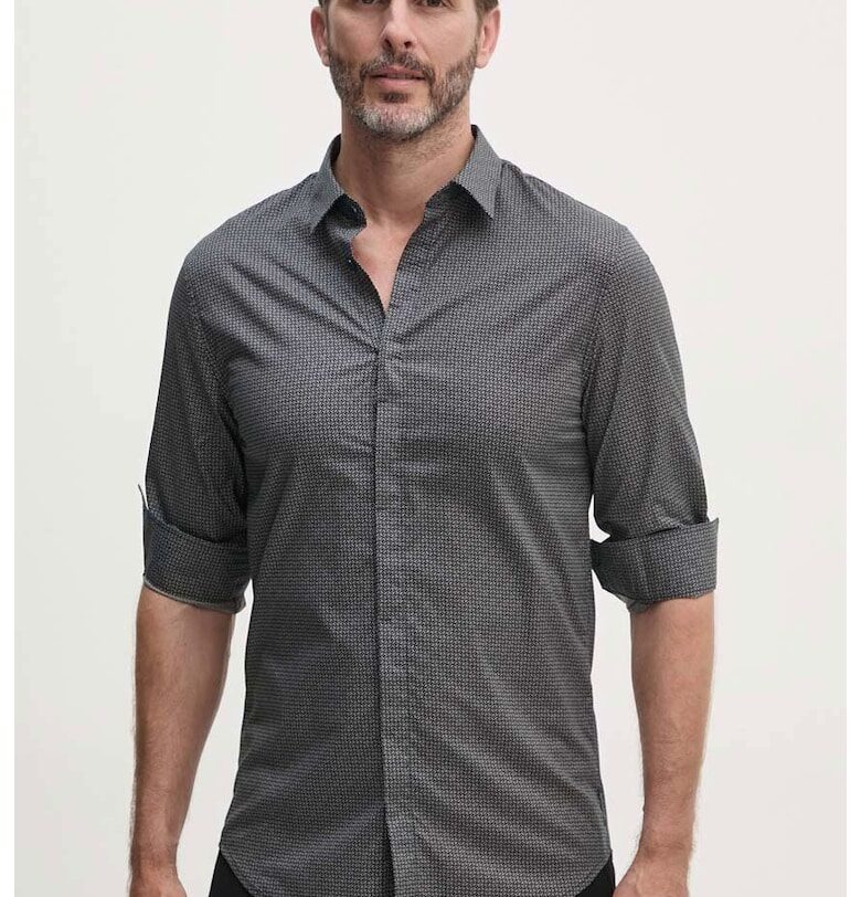 Мъжка риза 6DZC25 - Сив ARMANI EXCHANGE