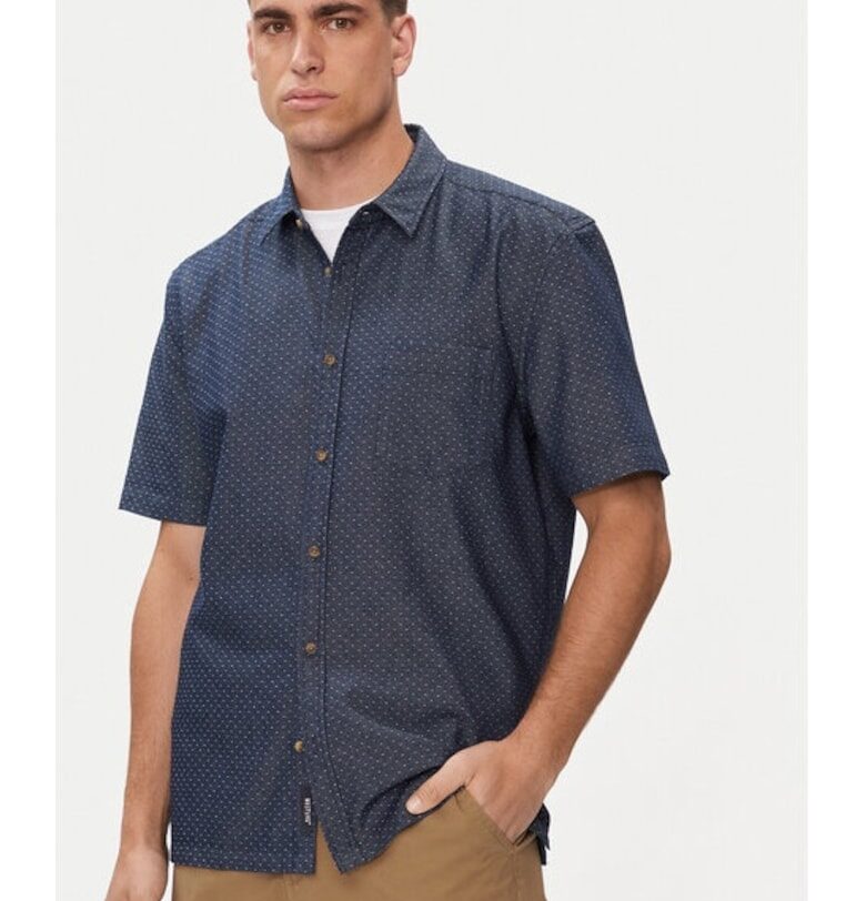 Мъжка риза -  750541 - Синя - Памук Mustang