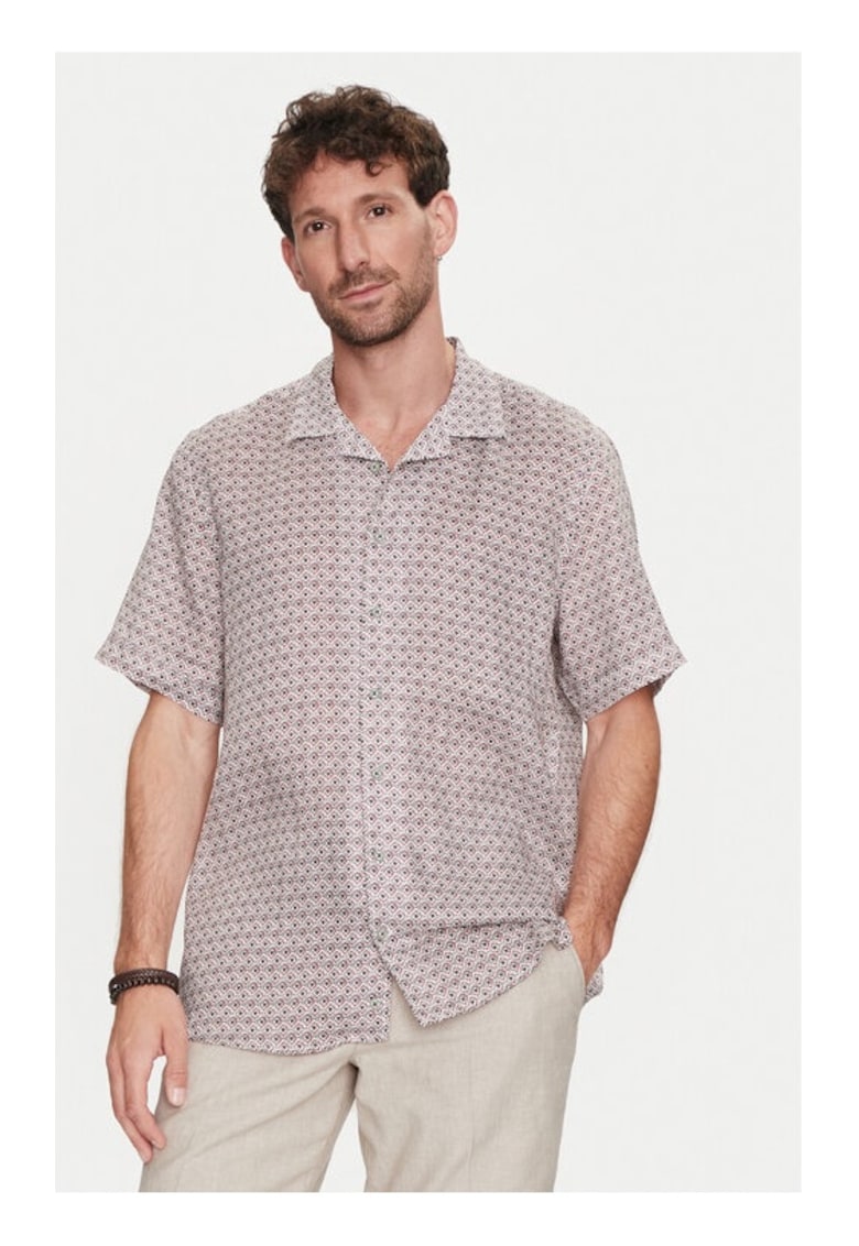 Мъжка риза - 768027 - бежово - лен Bugatti