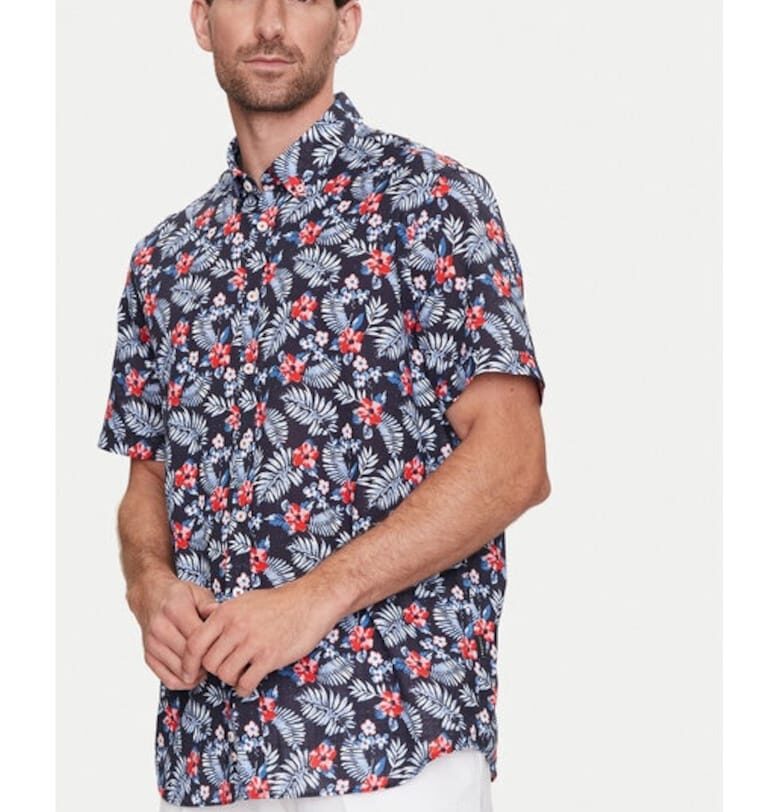 Мъжка риза -  768317 - тъмносиня - памук Bugatti