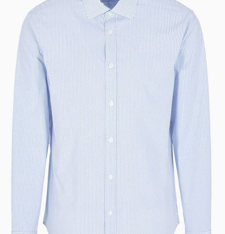 Мъжка риза Armani Exchange 6DZC36 - Син brak