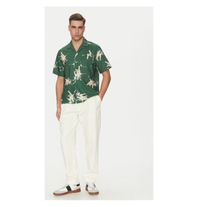 Мъжка риза  CH0113 - памук/вискоза - зелена - Зелен Lacoste