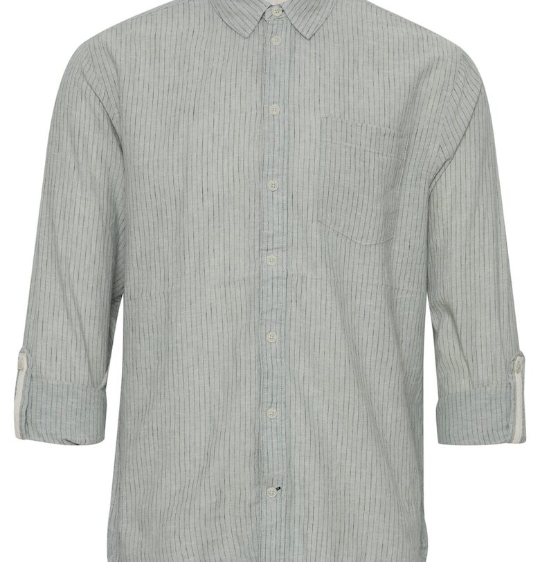 Мъжка риза - Бленд - Памук - 301507604 - Зелен BLEND