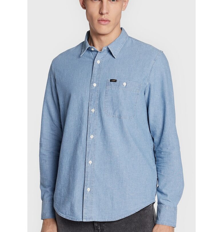 Мъжка риза -  Памук - 301287544 - Син Lee