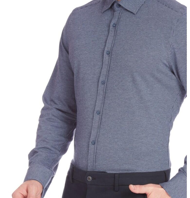 Мъжка риза -  Риза SLIM FIT 6965 - Синя W Wegener