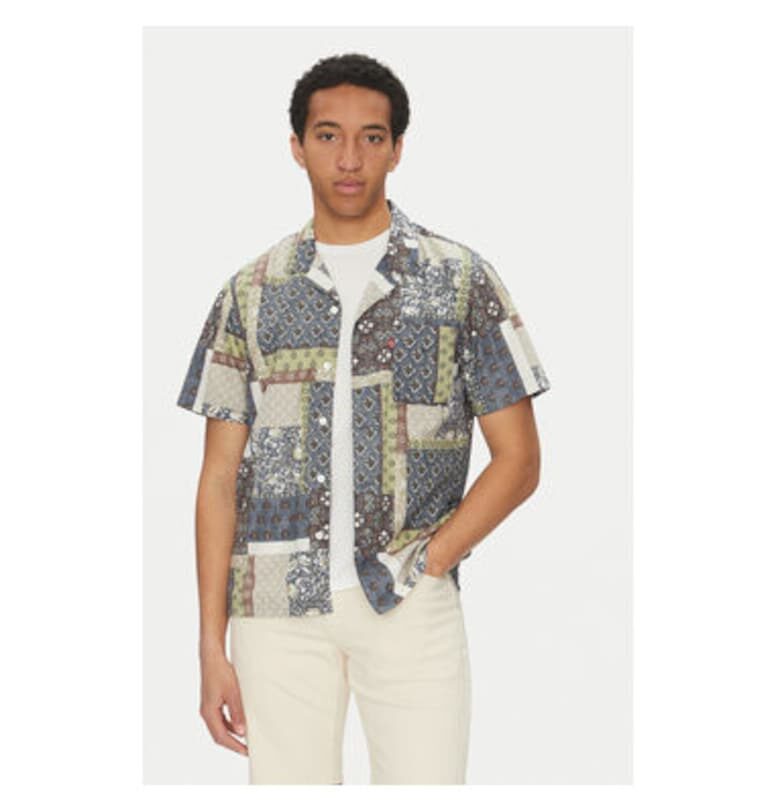 Мъжка риза  размер S - 72625-0110 - памук/тенсел - многоцветна - Многоцветен Levis