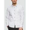Мъжка риза с дълги ръкави - щампа на точки и вталена кройка -  Бял sOliver