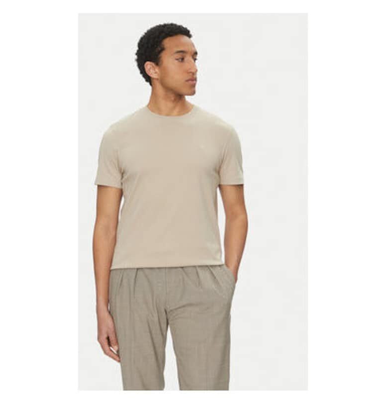 Мъжка тениска  10019307 30045539 - органичен памук - бежов - Бежов Joop