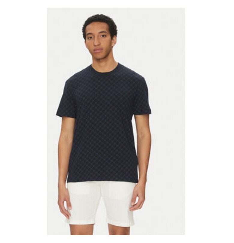 Мъжка тениска  10019309 30045549 - Памук/Лен - Тъмносиня - Тъмносин Joop