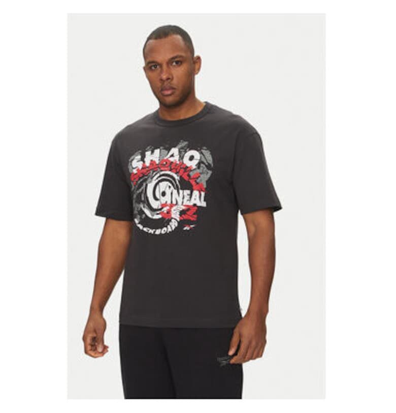 Мъжка тениска  100218842 - памук - черна - Черен Reebok