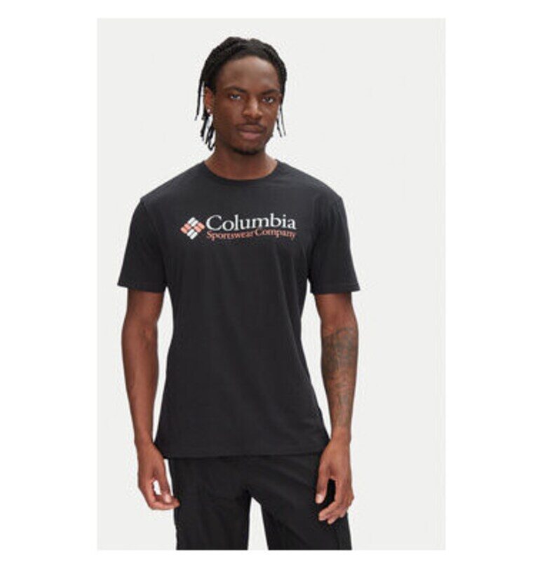 Мъжка тениска  1680053001 - памук - черна - Черен Columbia