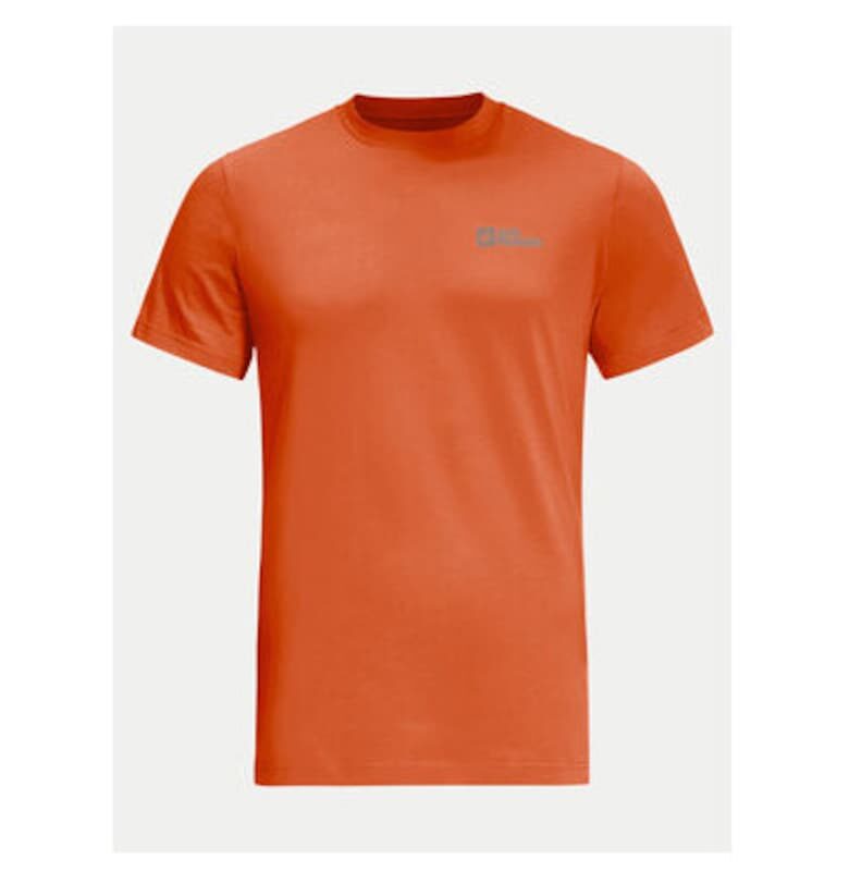 Мъжка тениска  1808382 - Органичен памук - Оранжев - Оранжев Jack Wolfskin