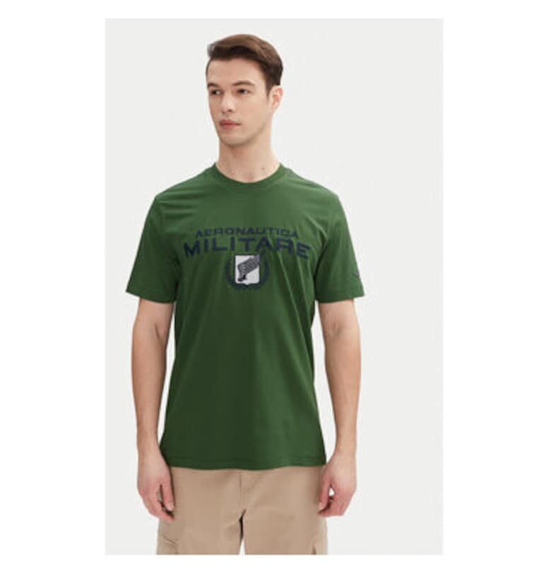 Мъжка тениска  251TS2379J6747 - Зелен Aeronautica Militare