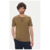 Мъжка тениска  251TS2424J641 - памук - каки - Каки Aeronautica Militare