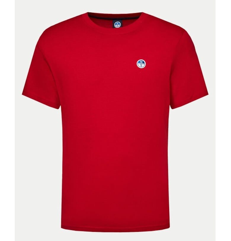 Мъжка тениска -  256 - памук - червена North Sails