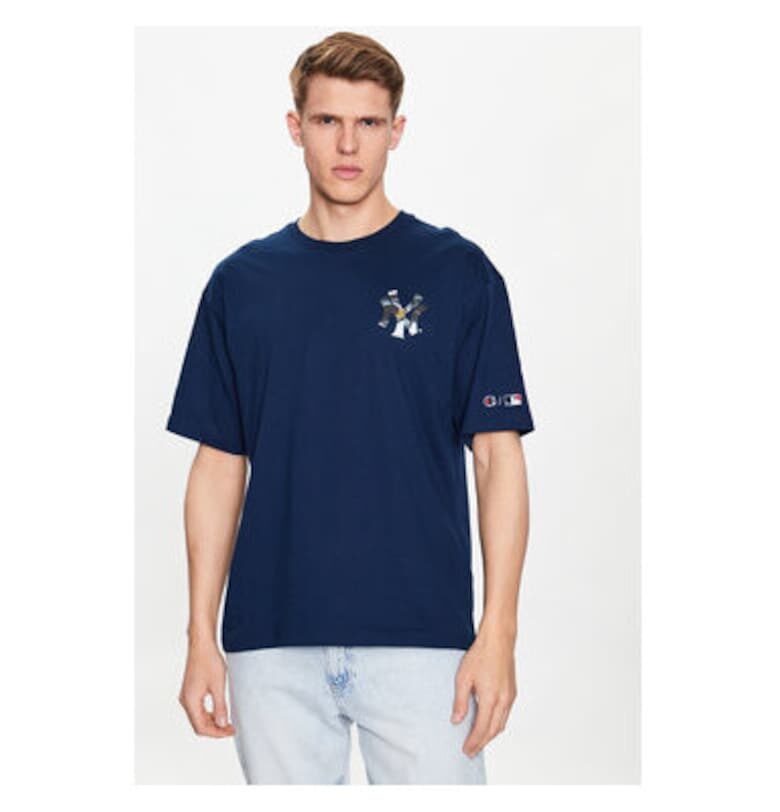 Мъжка тениска -  302216888 - Памук - Син - Син Champion