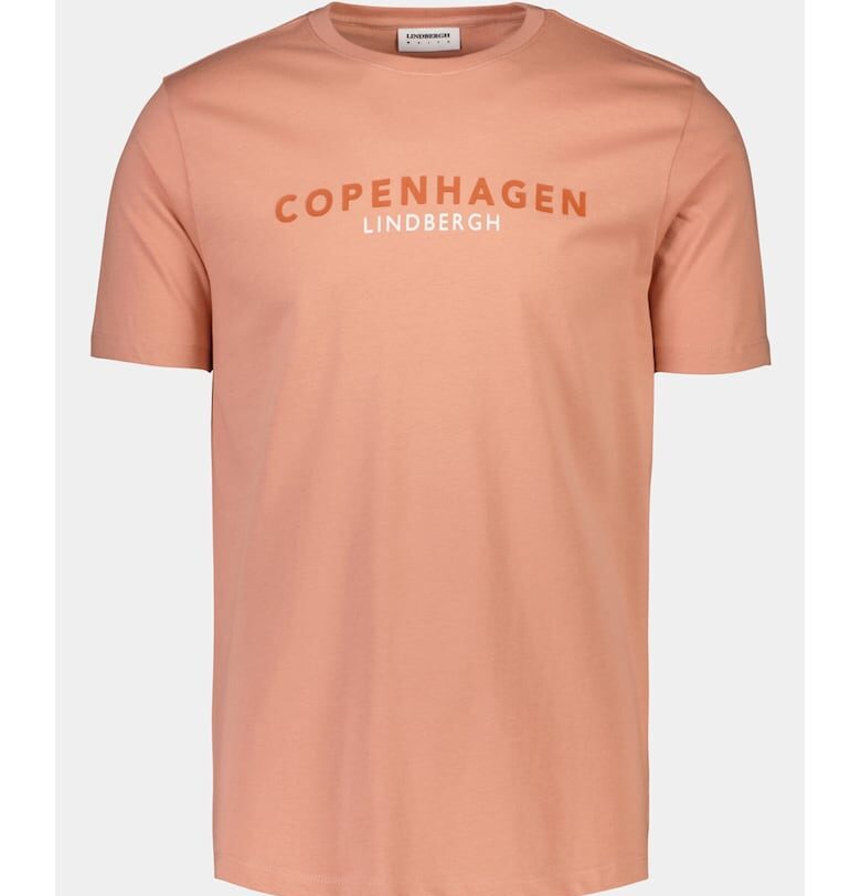 Мъжка тениска -  303585389 - Розово - Памук LINDBERGH