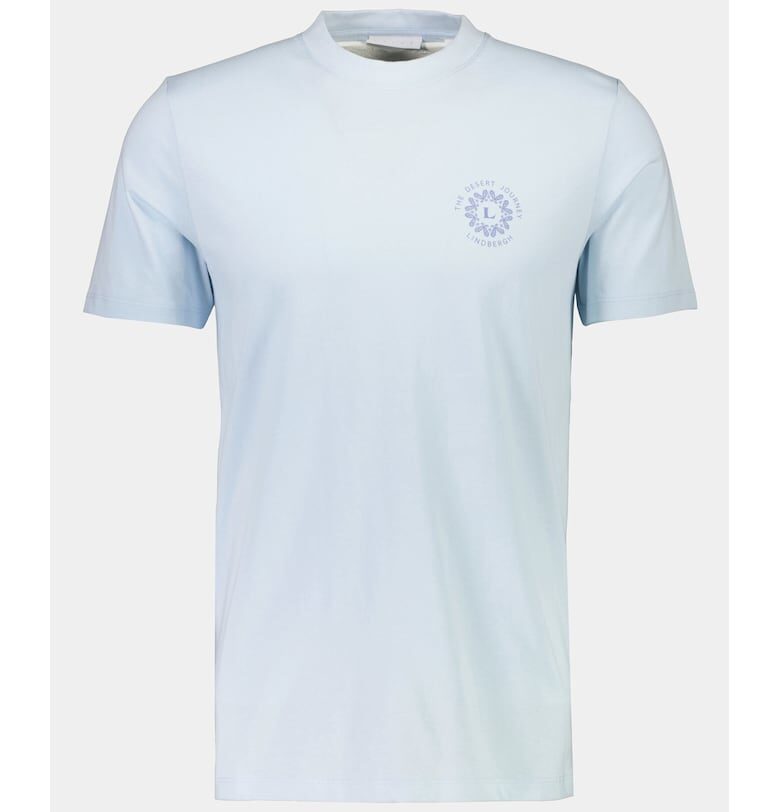 Мъжка тениска -  303585402 - Син - Памук LINDBERGH