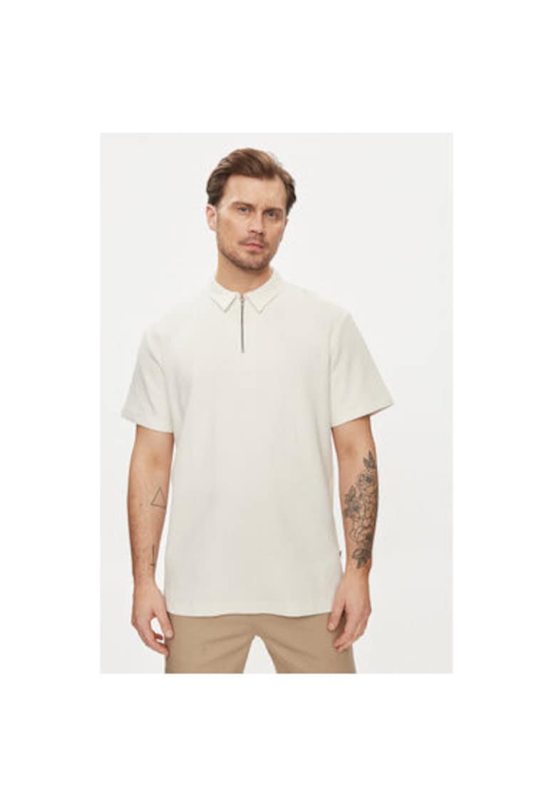 Мъжка тениска - 303594657 - Памук - Бежов - Бежов Wrangler