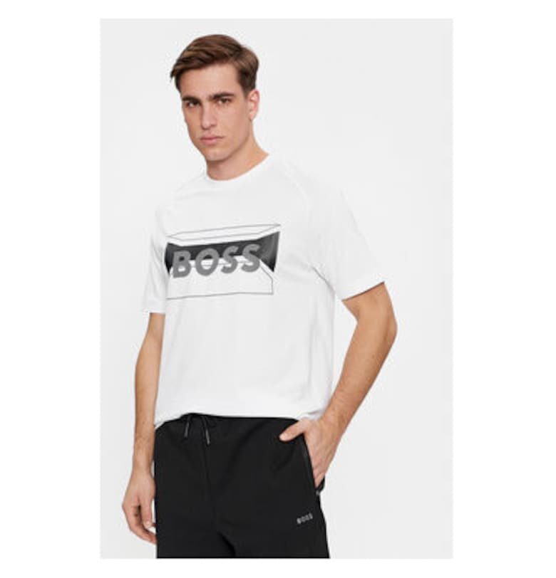 Мъжка тениска -  303634469 - Памук/Полиестер - Бяла - Бял BOSS