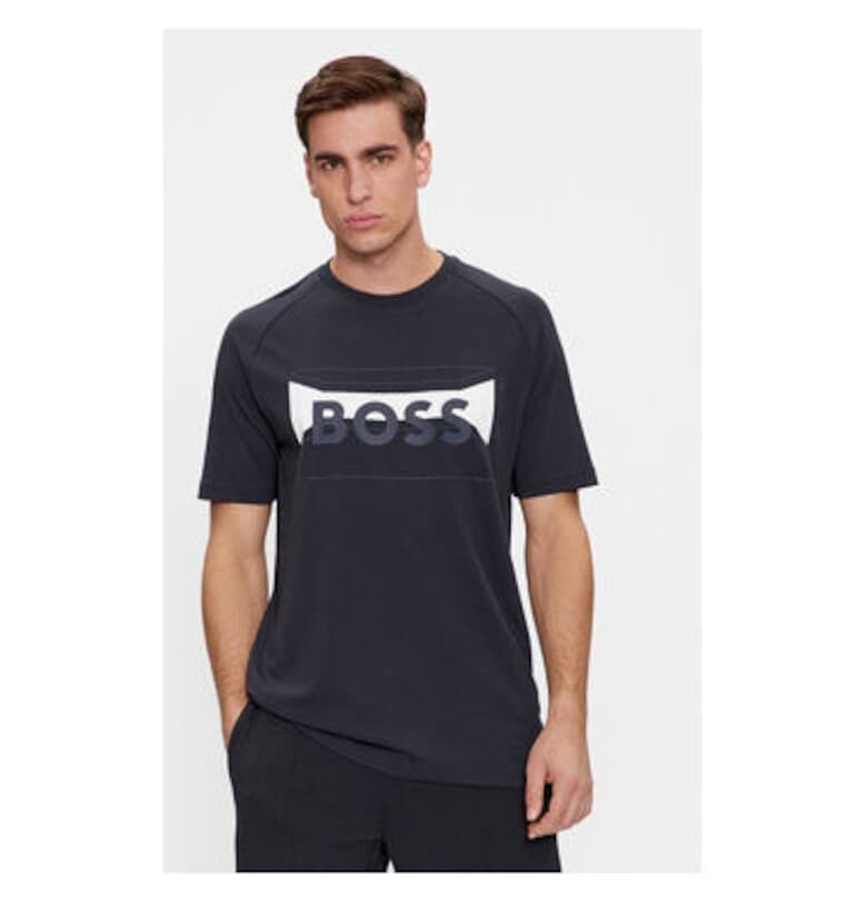 Мъжка тениска -  303636449 - Памук/Полиестер - Синя - Син BOSS