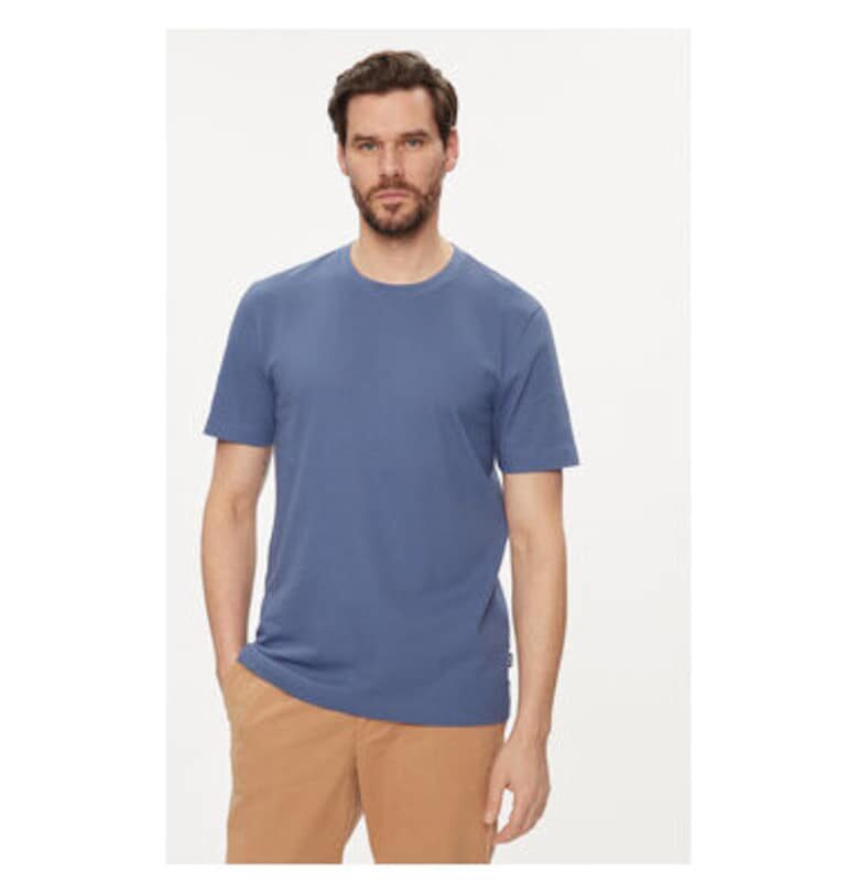 Мъжка тениска -  303638931 - Памук/Полиестер - Синя - Син BOSS