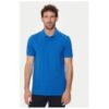 Мъжка тениска -  303671891 - Органичен памук/Памук - Синя - Син BOSS