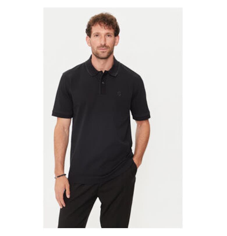 Мъжка тениска -  303674274 - Памук - Черен - Черен BOSS