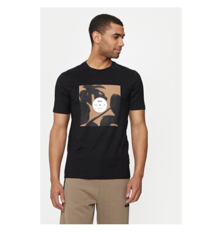 Мъжка тениска -  303674359 - Памук - Черен - Черен BOSS