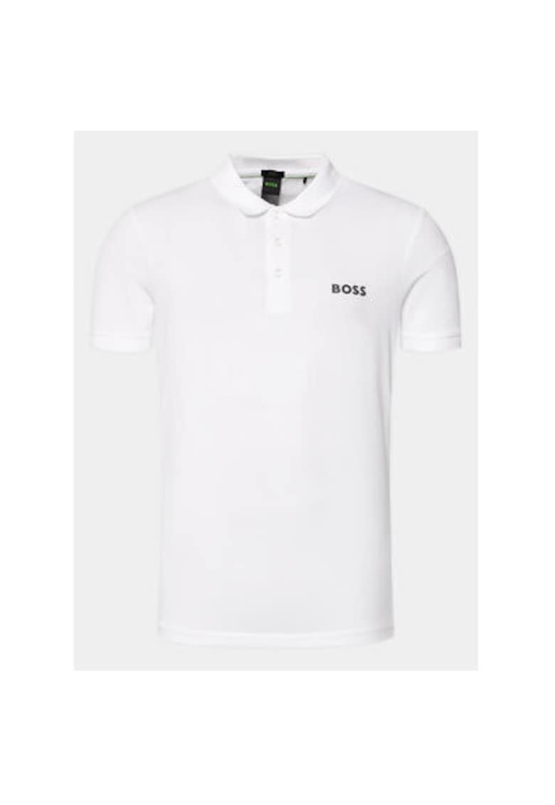 Мъжка тениска - 303676926 - Памук/Полиестер - 2XL INTL - Бяла BOSS