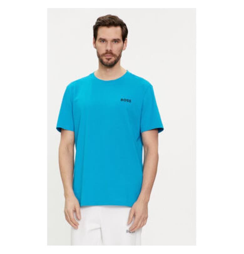 Мъжка тениска -  303677602 - Памук - Син - Син BOSS