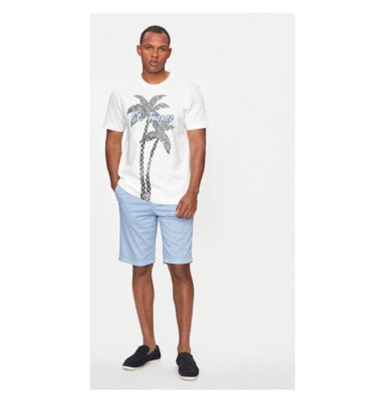 Мъжка тениска -  303730017 - Органичен памук - Бежов - Бежов Joop