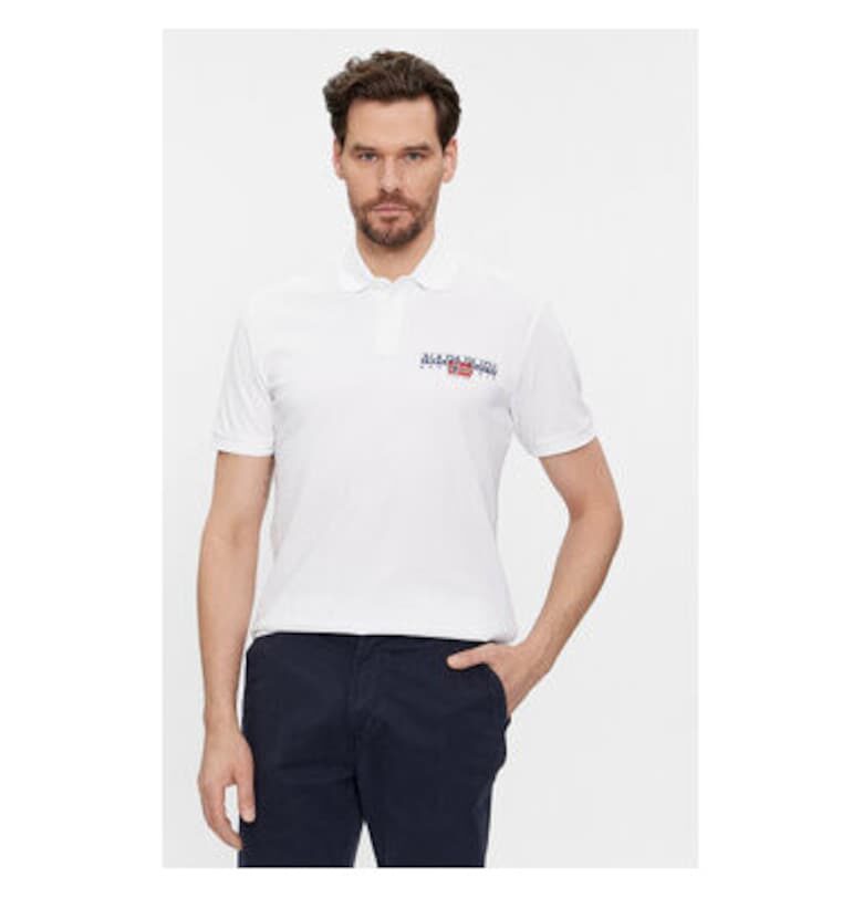 Мъжка тениска -  303757885 - Памук - Бяла - Бял Napapijri