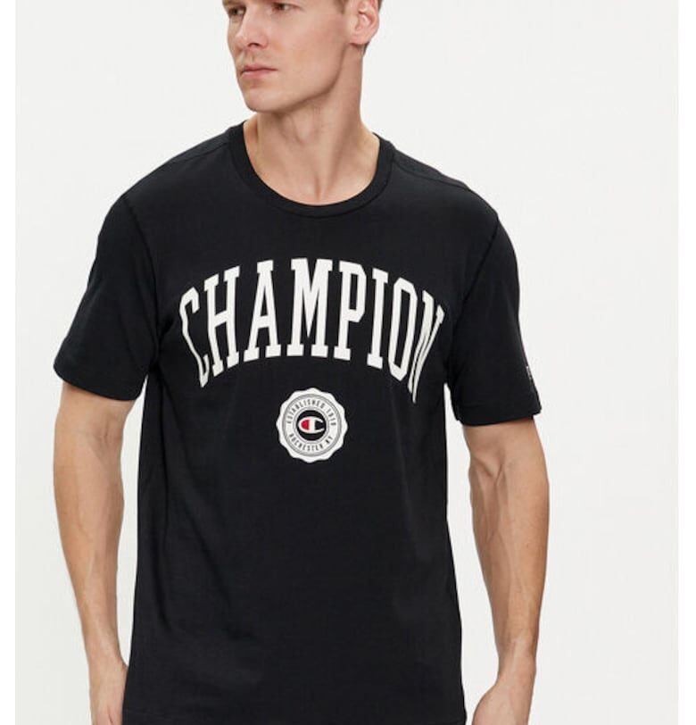 Мъжка тениска -  303791056 - Памук - Черен - Черен Champion