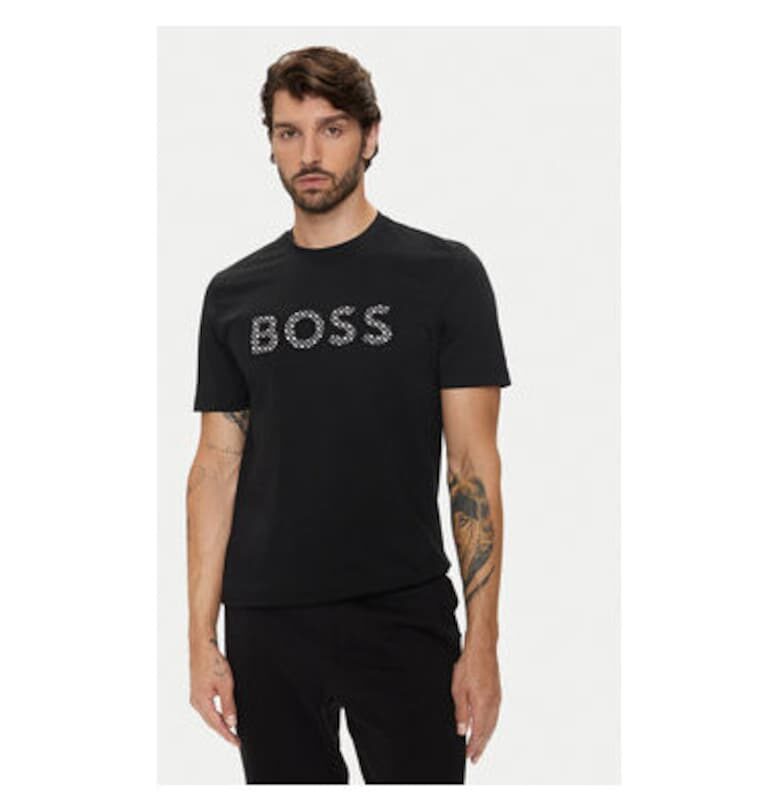 Мъжка тениска -  304018589 - Памук - Черен - Черен BOSS