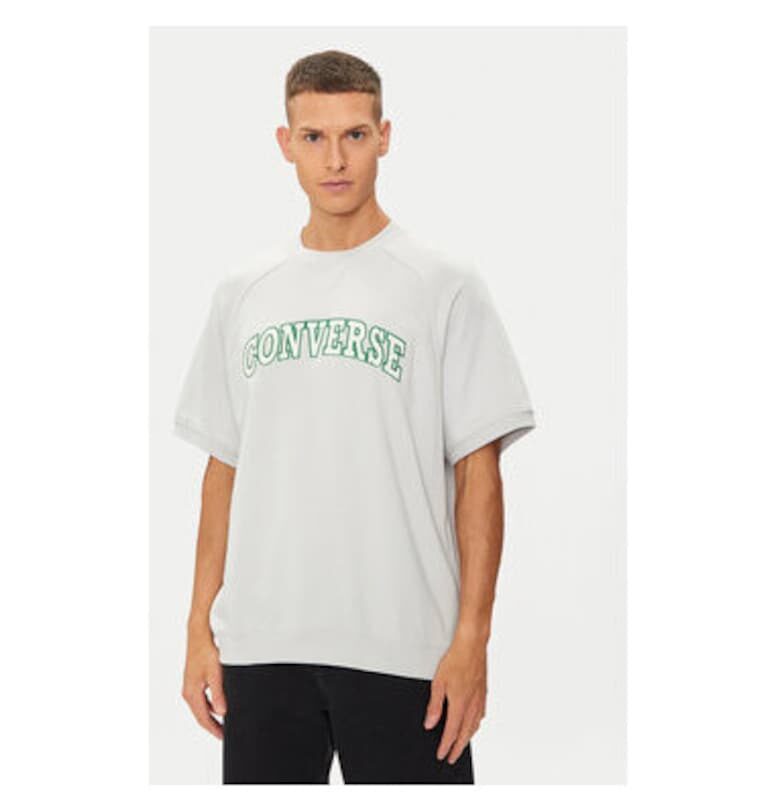 Мъжка тениска -  304113116 - Памук/Рециклиран полиестер - Бяла - Бял Converse