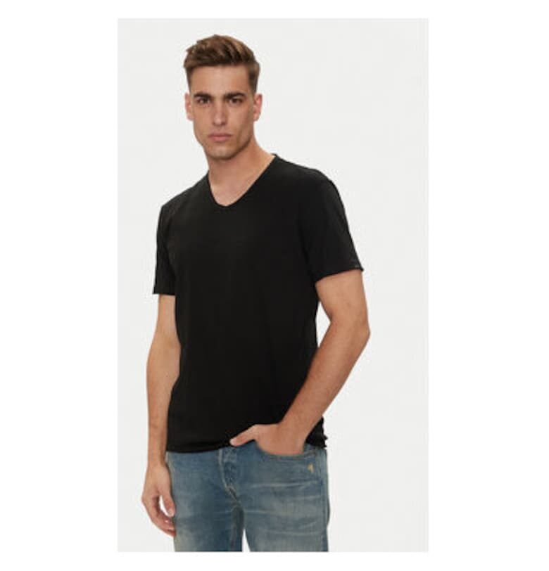 Мъжка тениска -  304397172 - Памук - Черен - Черен Replay