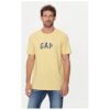 Мъжка тениска - 304508837 - Памук - Жълт - Жълт GAP