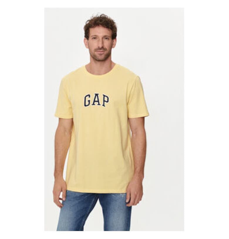 Мъжка тениска -  304508837 - Памук - Жълт - Жълт GAP