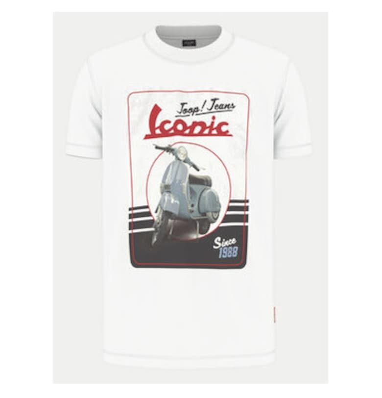 Мъжка тениска -  304687884 - Органичен памук - Бяла - Бял joop jeans