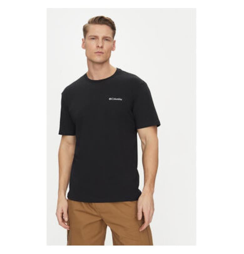Мъжка тениска -  304693335 - Памук - Черен - Черен Columbia