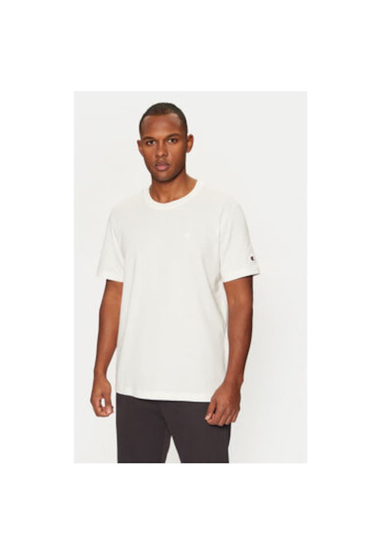 Мъжка тениска - 304699290 - Памук - Бяла - Бял Champion