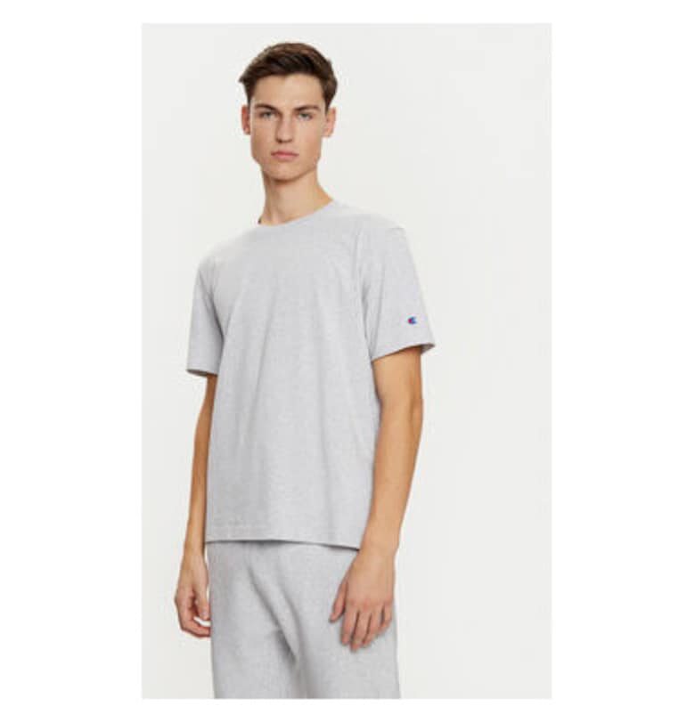 Мъжка тениска -  304700613 - Памук - Сив - Сив Champion