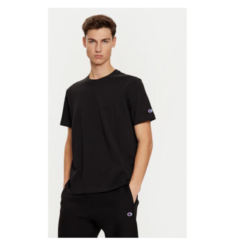 Мъжка тениска -  304700620 - Памук - Черен - Черен Champion