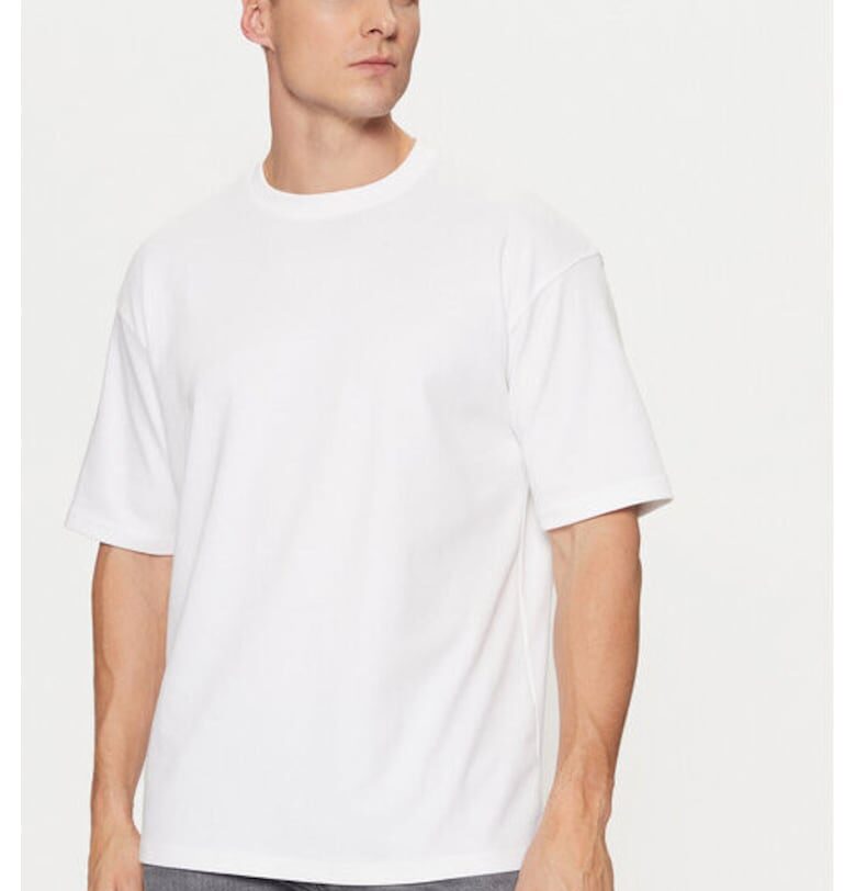 Мъжка тениска -  304805554 - Памук/Полиестер - Бяла - Бял Only  Sons