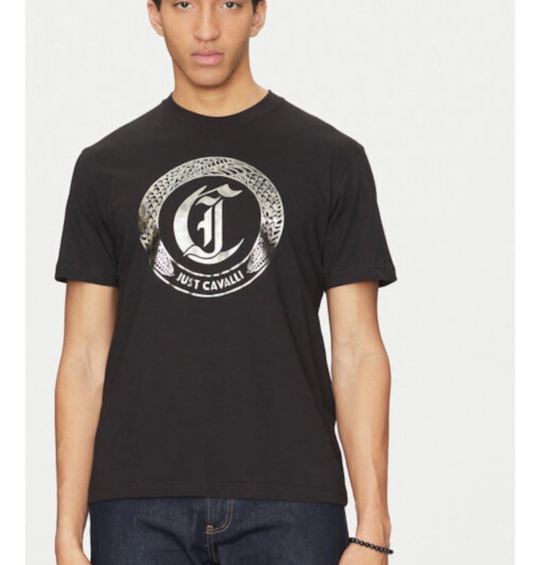 Мъжка тениска -  304865138 - Памук - Черен - Черен JUST CAVALLI