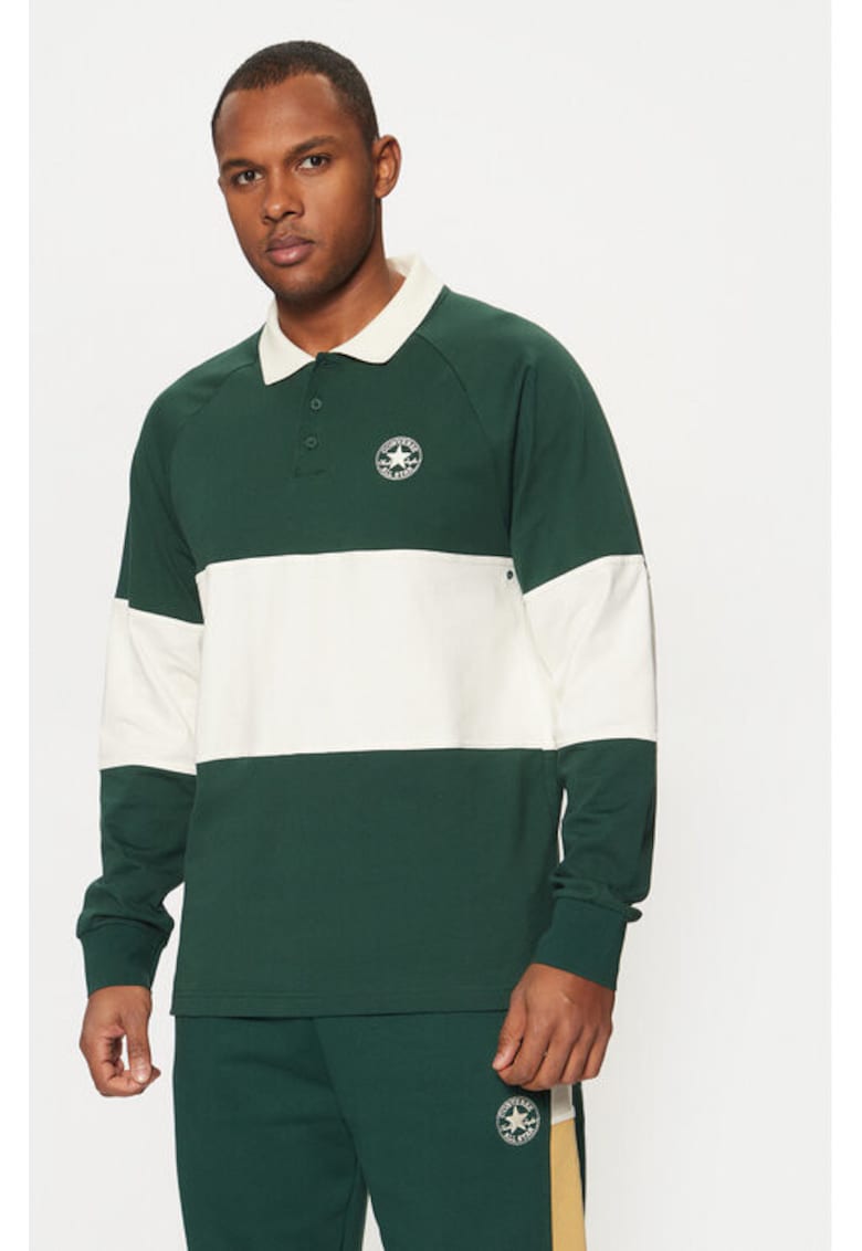 Мъжка тениска - 304942723 - Памучен - Зелен - Зелен Converse